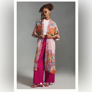 Anthropologie Conditions Apply kimono/robe/coverup - drawstring waist - one size
